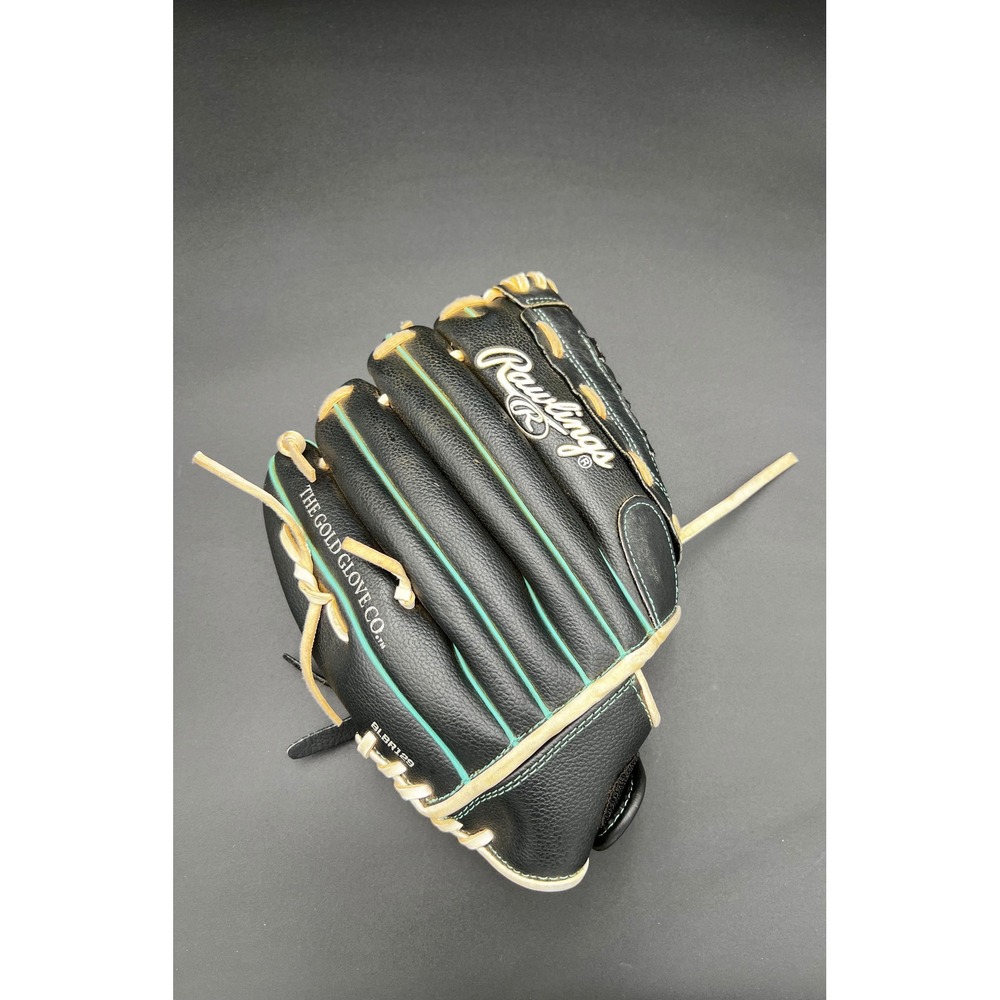 Rawlings Fastpitch Softball Glove 11.5 Inch Black Teal Basket Web WFP115MT RHT